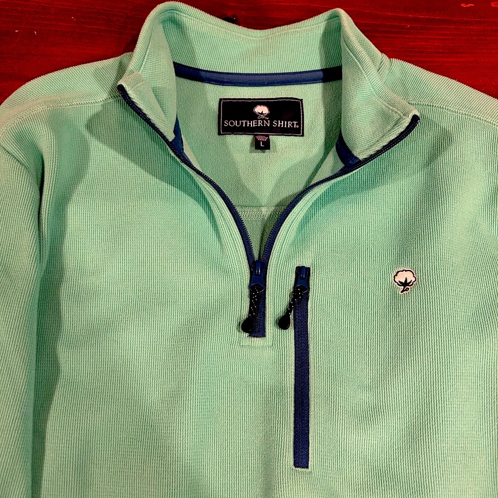 Southern Shirt Seafoam green 1/4 zip